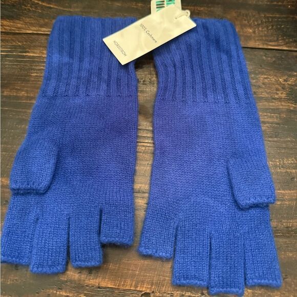 NWT Nordstrom Cashmere fingerless gloves - Picture 2 of 4
